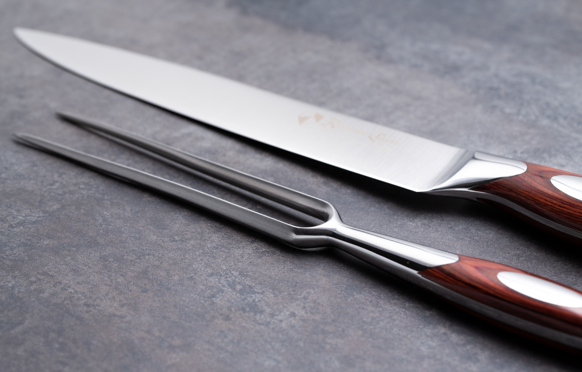 2pc Carving Set Custom Engraved Rhineland Cutlery