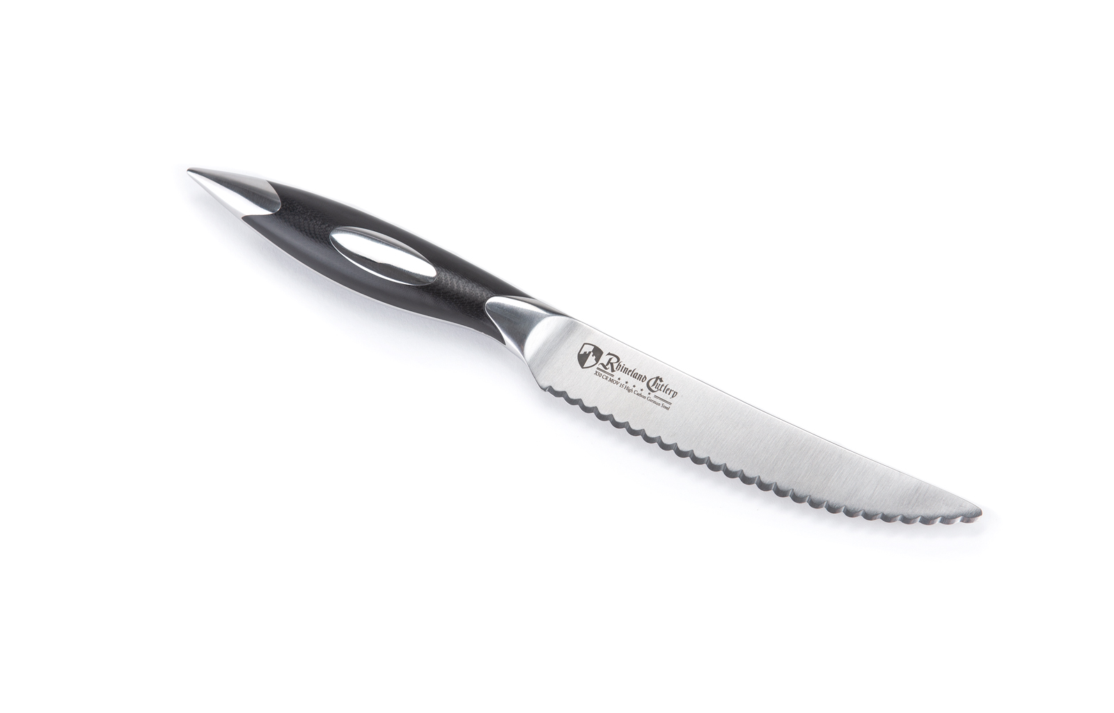 5” Serrated Steak Knife with G10 Handle - Rhineland Cutlery